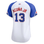 Ronald Acu?a Jr. 13 Atlanta Braves City Connect Limited Women Jersey - White