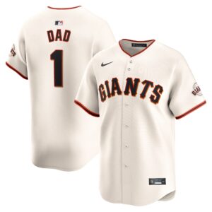 San Francisco Giants  #1 Dad Home Limited Jersey - Cream