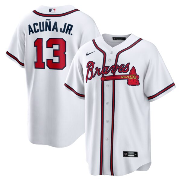 Ronald Acuna Jr. Atlanta Braves  Home Replica Player Name Jersey - White