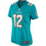 Bob Griese 12 Miami Dolphins Women Game Retired Jersey - Aqua