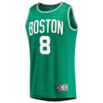 Kristaps Porzingis 8 Boston Celtics 2024 NBA Finals Fast Break Jersey - Icon Edition - Kelly Green