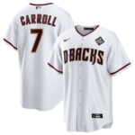 Corbin Carroll 7 Arizona Diamondbacks 2023 World Series Men Jersey - White