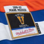 Mark Messier Edmonton Oilers Mitchell & Ness Alternate Captain Patch 1986/87 Blue Line Player Jersey - Royal