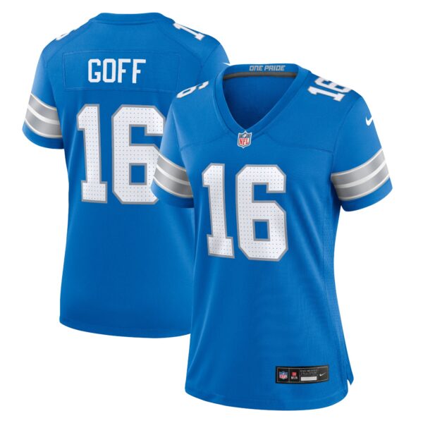 Jared Goff Detroit Lions  Women's Game Jersey - Blue