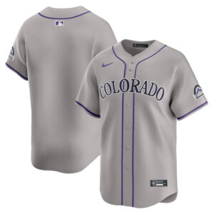 Colorado Rockies Road Limited Men Jersey - Gray