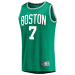 Jaylen Brown 7 Boston Celtics 2024 NBA Finals Fast Break Jersey - Icon Edition - Kelly Green