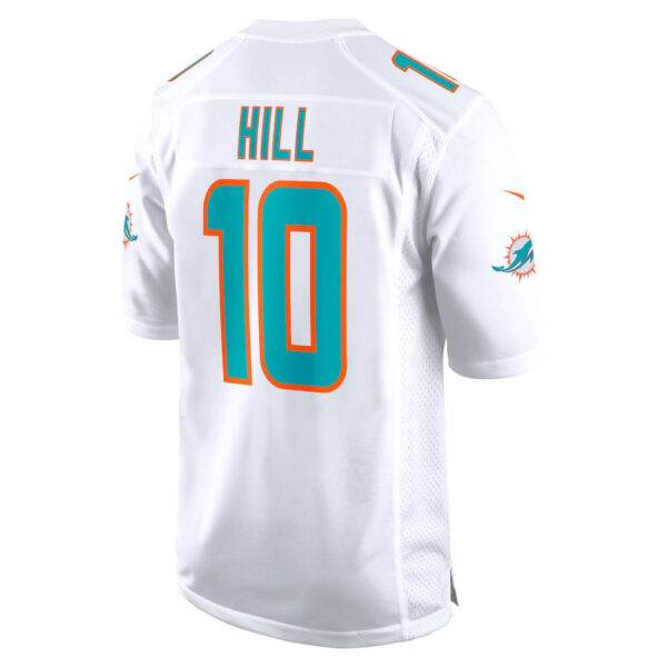 Tyreek Hill 10 Signed Miami Dolphins Cheetah Game Men Jersey - White