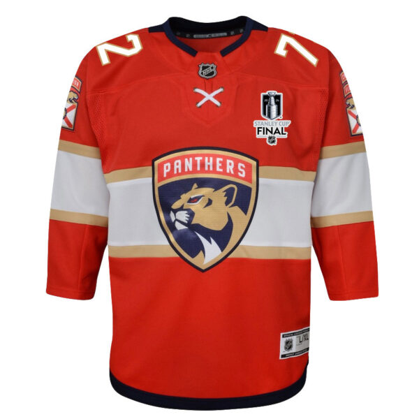 Sergei Bobrovsky 72 Florida Panthers 2024 STANLEY CUP Final Youth Home Breakaway Jersey - Red