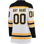 Boston Bruins Fanatics Women's Away Breakaway Custom Jersey - White