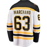 Brad Marchand Boston Bruins Fanatics Away Premier Breakaway Player Jersey - White