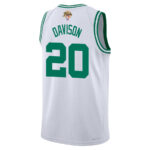 JD Davison 20 Boston Celtics 2024 FINALS PATCH Swingman Jersey - Association Edition - White