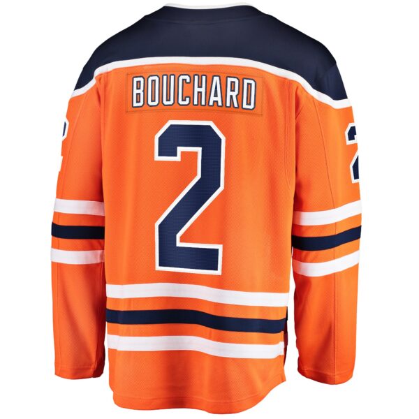 Evan Bouchard Edmonton Oilers Fanatics Home Breakaway Jersey - Orange