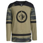 Winnipeg Jets adidas Logo Military Appreciation Team Authentic Custom Practice Jersey - Camo