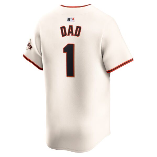 San Francisco Giants  #1 Dad Home Limited Jersey - Cream