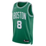 Kristaps Porzingis 8 Boston Celtics 2024 FINALS PATCH Icon Edition Jersey - Kelly Green