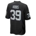 Nate Hobbs 39 Las Vegas Raiders Men Game Jersey - Black