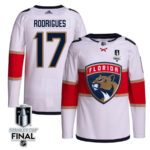 Evan Rodrigues 17 Florida Panthers 2024 STANLEY CUP Final Away Breakaway Jersey - Men, White