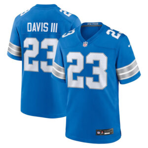 Carlton Davis III 23 Detroit Lions Game Men Jersey - Blue