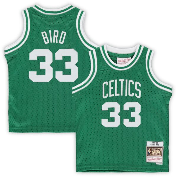 Larry Bird Boston Celtics Mitchell & Ness Infant 1985/86 Hardwood Classics Retired Player Jersey - Kelly Green