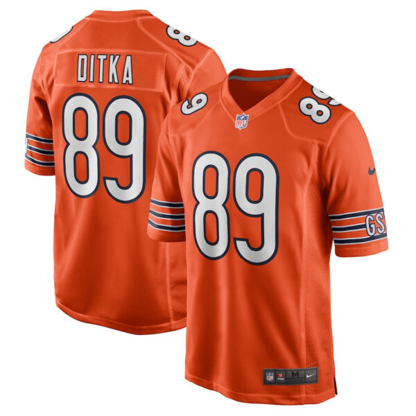 Mike Ditka 89 Chicago Bears Men Retired Jersey - Orange