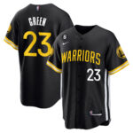 Draymond Green 23 Golden State Warriors Baseball Men Jersey - Black