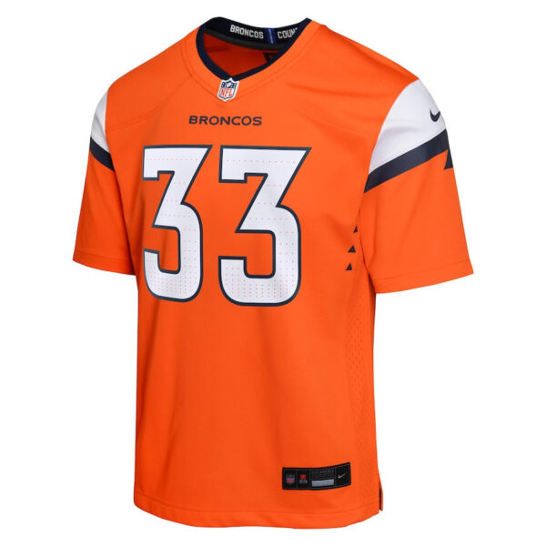 Javonte Williams 33 Denver Broncos Game YOUTH Jersey - Orange
