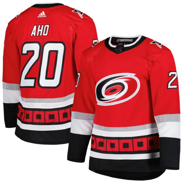 Sebastian Aho Carolina Hurricanes adidas Alternate Primegreen Authentic Player Jersey - Red