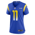 Carson Wentz 11 Los Angeles Rams Game Women Jersey - Royal