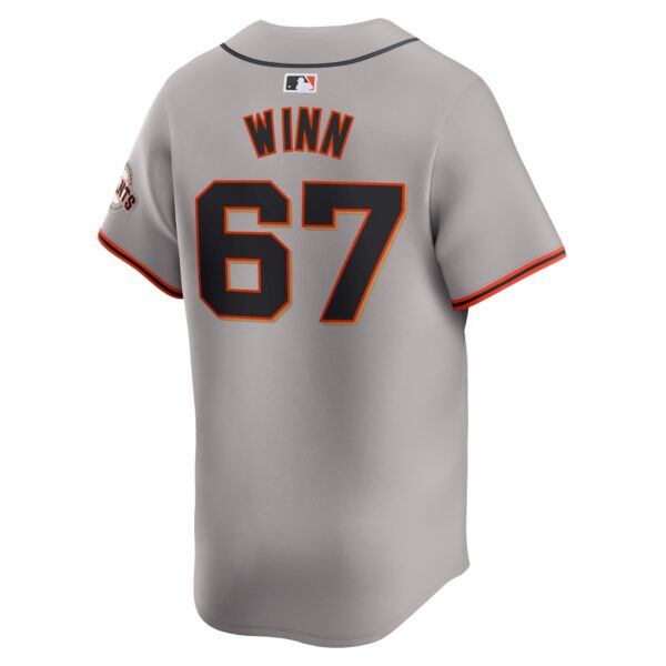 Keaton Winn San Francisco Giants  Away Limited Player Jersey - Gray