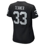 Roderic Teamer 33 Las Vegas Raiders Women Game Jersey - Black