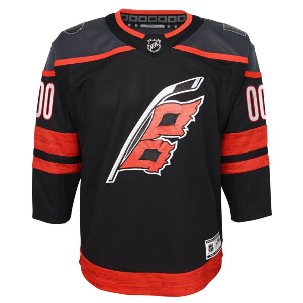 Carolina Hurricanes Youth Home Premier Custom Jersey - Black