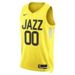 Utah Jazz  Unisex Swingman Custom Jersey Gold - Icon Edition