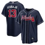 Ronald Acuna Jr. Atlanta Braves  Alternate Replica Player Name Jersey - Navy