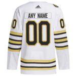 Boston Bruins adidas   100th Anniversary Primegreen Authentic Custom Jersey - White
