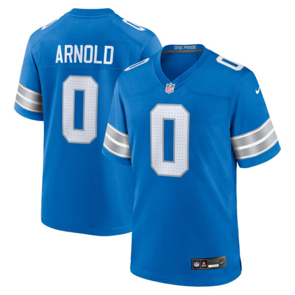 Terrion Arnold Detroit Lions 2024 First Round Pick Player Game Jersey - Blue