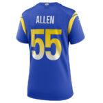 Brian Allen 55 Los Angeles Rams Women Game Jersey - Royal