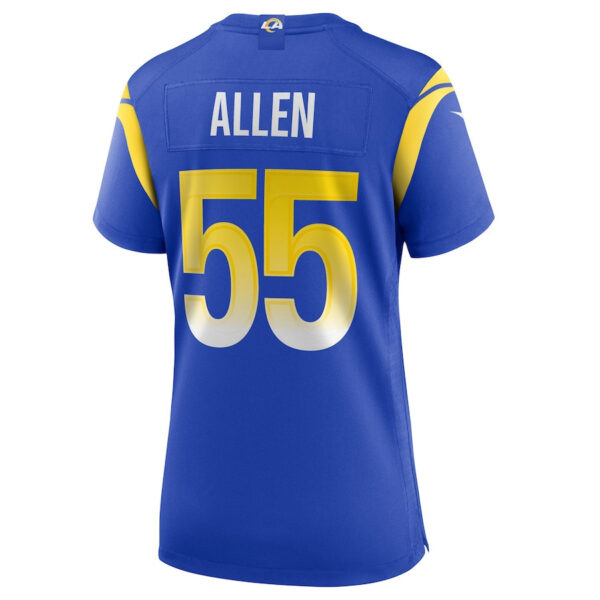 Brian Allen 55 Los Angeles Rams Women Game Jersey - Royal