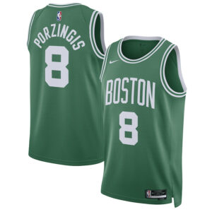 Kristaps Porzingis 8 Boston Celtics Unisex Swingman Jersey - Icon Edition - Kelly Green
