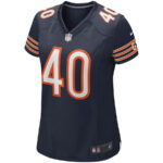 Gale Sayers 40 Chicago Bears Women Game Retired Jersey - Navy