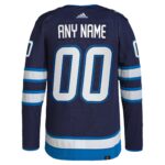 Winnipeg Jets adidas  Home  Primegreen Authentic Custom Jersey - Navy