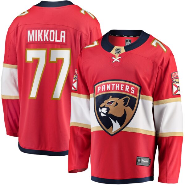 Niko Mikkola Florida Panthers Fanatics  Premier Breakaway Player Jersey - Red