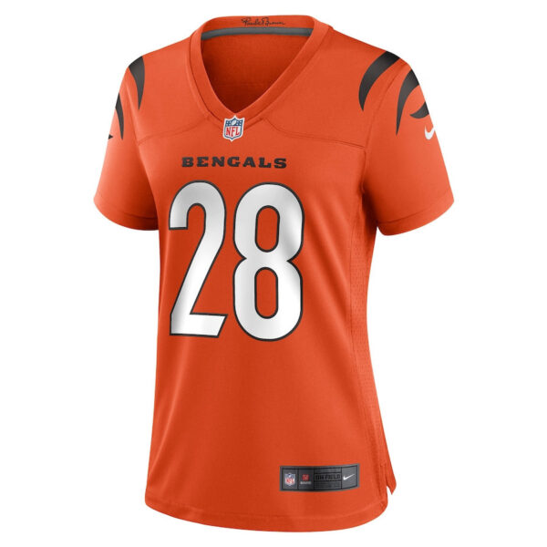Joe Mixon 28 Cincinnati Bengals Women Game Jersey - Orange
