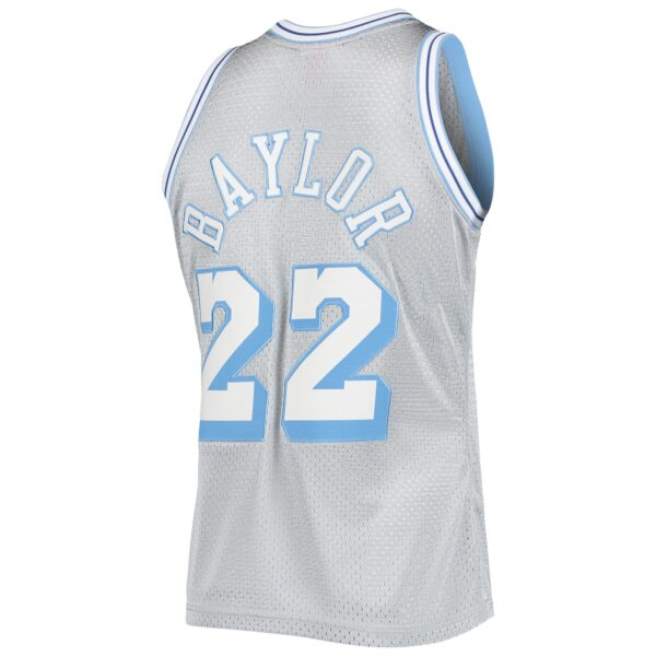 Elgin Baylor Los Angeles Lakers Mitchell & Ness 75th Anniversary 1960/61 Hardwood Classics Swingman Jersey - Silver