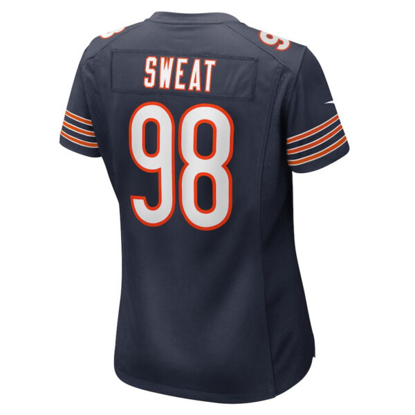 Montez Sweat 98 Chicago Bears Game Women Jersey - Navy