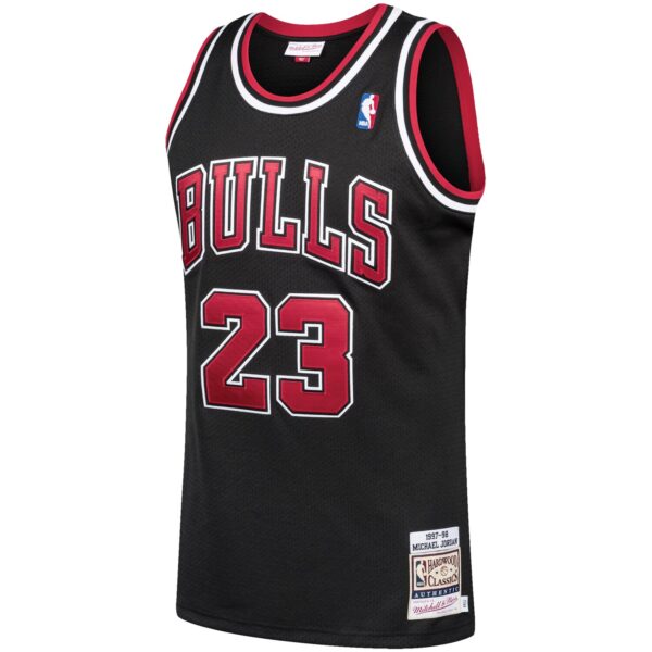 Michael Jordan Chicago Bulls Mitchell & Ness 1997/98 Hardwood Classics Authentic Jersey - Black