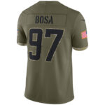 Joey Bosa Los Angeles Chargers 2022 Salute To Service Limited Jersey - Olive