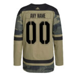 Winnipeg Jets adidas Logo Military Appreciation Team Authentic Custom Practice Jersey - Camo