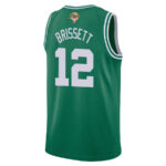 Oshae Brissett 12 Boston Celtics 2024 FINALS PATCH Icon Edition Jersey - Kelly Green