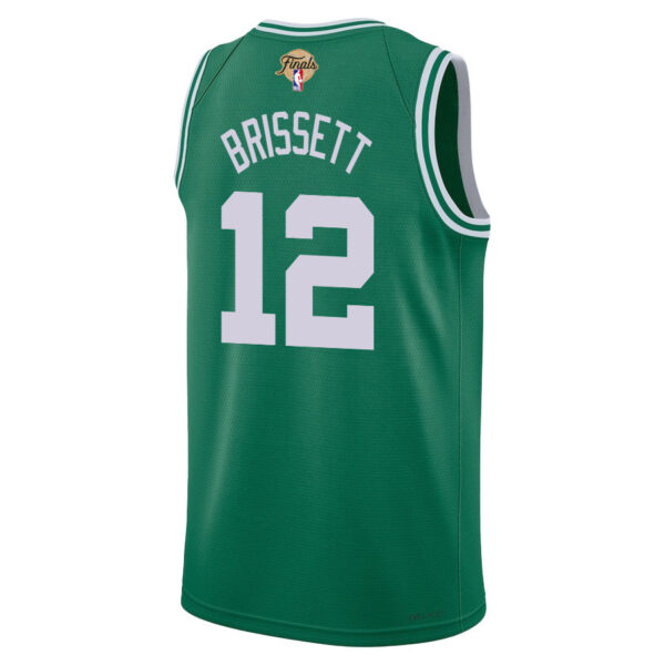 Oshae Brissett 12 Boston Celtics 2024 FINALS PATCH Icon Edition Jersey - Kelly Green