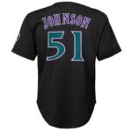 Randy Johnson Arizona Diamondbacks Mitchell & Ness Youth Cooperstown Collectionu00c2u00a0Mesh Batting Practice Jersey - Black